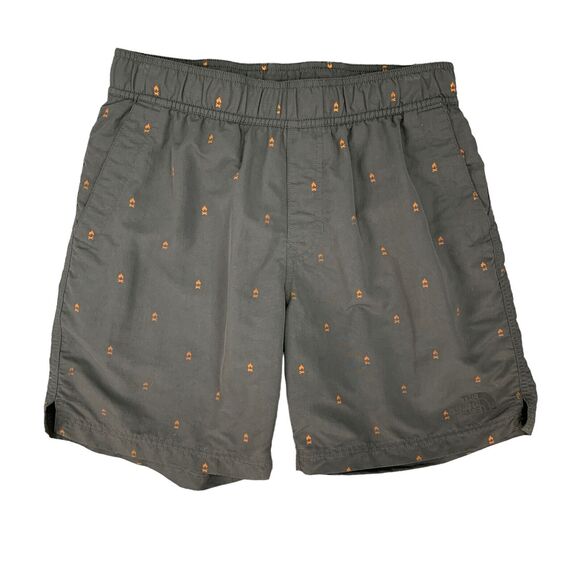 The North Face Swim Trunk Men S Small Campfire Print Brief Lined Beach Shorts - Picture 1 of 12